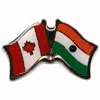 INDIA / CANADA COUNTRY FLAG SMALL METAL FRIENDSHIP LAPEL PIN BADGE .. NEW