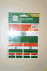 INDIA COUNTRY FLAG COLLECTION OF 7 DIFFERENT SIZE STICKERS . NEW