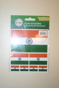 INDIA COUNTRY FLAG COLLECTION OF 7 DIFFERENT SIZE STICKERS . NEW