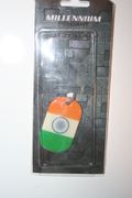INDIA COUNTRY FLAG METAL DOG TAG NECKLACE PENDANT .. NEW
