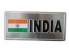 INDIA COUNTRY FLAG SMALL METAL LICENSE PLATE STICKER DECAL EMBLEM .. NEW