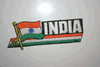 INDIA COUNTRY FLAG WORD IRON ON PATCH CREST BADGE . NEW