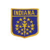 INDIANA USA SHIELD FLAG IRON ON PATCH CREST BADGE 3 X 3 1/2 INCHES ... NEW