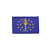 INDIANA USA STATE FLAG IRON ON PATCH CREST BADGE 2 1/8 X 3 1/4 INCHES ... NEW