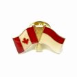 INDONESIA / CANADA COUNTRY FLAG SMALL METAL FRIENDSHIP LAPEL PIN BADGE ...NEW