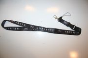 INFINITI BLACK HIGH QUALITY CAR LANYARD KEYCHAIN PASSHOLDER .. NEW
