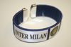 INTER MILAN BLUE SUPER THICK FLEXIBLE BRACELET WRISTBAND .. FOOTBALL SOCCER CLUB .. NEW