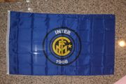 INTER MILAN FOOTBALL  BLUE 3' X 5' FLAG BANNER ..NEW