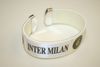INTER MILAN WHITE SUPER THICK BRACELET WRISTBAND .. FOOTBALL SOCCER CLUB .. NEW
