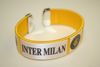 INTER MILAN YELLOW SUPER THICK FLEXIBLE BRACELET WRISTBAND .. FOOTBALL SOCCER CLUB .. NEW