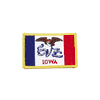 IOWA USA STATE FLAG IRON ON PATCH CREST BADGE 2 1/8 X 3 1/4 INCHES ... NEW
