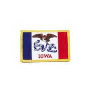 IOWA USA STATE FLAG IRON ON PATCH CREST BADGE 2 1/8 X 3 1/4 INCHES ... NEW