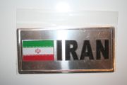 IRAN COUNTRY FLAG SMALL METAL LICENSE PLATE STICKER DECAL ... NEW