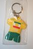 IRAN COUNTRY FLAG YELLOW SOCCER JERSEY KEYCHAIN FOOTBALL ... NEW
