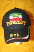 IRAN PERSIAN COUNTRY FLAG BLACK HAT CAP .. NEW