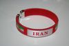 IRAN PERSIAN RED COUNTRY FLAG FLEXIBLE BRACELET WRISTBAND .. NEW