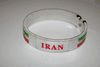IRAN WHITE COUNTRY FLAG FLEXIBLE BRACELET WRISTBAND .. NEW