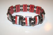IRAQ COUNTRY FLAG FLEXIBLE METAL REVERSIBLE SPORTS BRACELET ... NEW