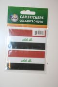 IRAQ COUNTRY FLAG SET OF CAR BUMPER STICKERS DECAL EMBLEM ... NEW