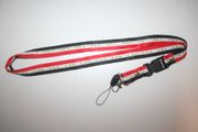 IRAQ COUNTRY FLAG STRIPED LANYARD KEYCHAIN PASSHOLDER ... NEW