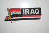 IRAQ COUNTRY FLAG WORD IRON ON PATCH CREST BADGE .. NEW