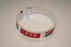 IRAQ WHITE COUNTRY FLAG FLEXIBLE METAL NYLON BRACELET ... NEW