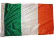IRELAND 12" X 18" INCHES COUNTRY HIGH QUALITY FLAG WITH SLEAVE WITHOUT STICK .. FIFA SOCCER WORLD CUP .. NEW