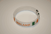 IRELAND COUNTRY FLAG  FEXIBLE  C' BRACELETS WRISTBANDS ...NEW