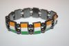 IRELAND COUNTRY FLAG FLEXIBLE METAL SPORTS BRACELET WRISTBAND... FIFA WORLD CUP SOCCER FOOTBALL ... NEW