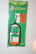 IRELAND COUNTRY FLAG LED LIGHT BOTTLE OPENER KEYCHAIN .. NEW