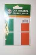 IRELAND COUNTRY FLAG SET OF 2 CAR BUMPER STICKERS DECAL EMBLEM .. NEW