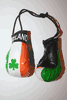 IRELAND COUNTRY FLAG SHAMROCK MINITURE BOXING GLOVES .. NEW
