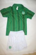 IRELAND EURO CUP KIDS YOUTHS FOOTBALL GREEN JERSEY WITH SHORTS .. NEW