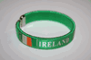 IRELAND GREEN COUNTRY FLAG FLEXIBLE  BRACELET WRISTBAND .. SOCCER FOOTBALL ... NEW