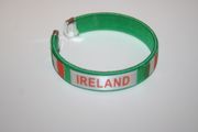 IRELAND GREEN COUNTRY FLAG FLEXIBLE C' BRACELET WRISTBAND ... NEW