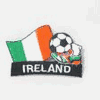 IRELAND SOCCER BALL FOOTBALL IRON ON EMBROIDERED PATCH CREST BADGE .. NEW