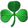 IRISH SHAMROCK Green CLOVER IRON ON EMBROIDERED PATCH CREST BADGE ... IRELAND .. NEW