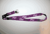 IROQUOIS SIX NATIONS PURPLE FLAG LANYARD KEYCHAIN PASSHOLDER .. NEW