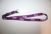 IROQUOIS SIX NATIONS PURPLE FLAG LANYARD KEYCHAIN PASSHOLDER .. NEW