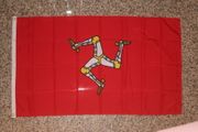 ISLE OF MAN MANX 3' X 5' NATIONAL  COUNTRY FLAG LARGE BANNER TAPESTRY 