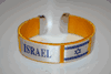 ISREAL YELLOW SUPER THICK COUNTRY FLAG FLEXIBLE BRACELET WRISTBAND .. NEW