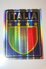 ITALIA 4 STAR COUNTRY FLAG METALIC BUMPER STICKER ... FIFA WORLD CUP SOCCER FOOTBALL ... NEW