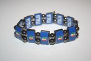 ITALIA 4 STAR LOGO FLEXIBLE METAL REVERSIBLE SPORTS BRACELET ... FIFA WORLD CUP SOCCER .. NEW