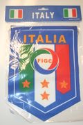 ITALIA 4 STAR LOGO FOOTBALL SOCCER LOGO BANNER ... FIFA WORLD CUP .. NEW