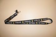 ITALIA BLACK LANYARD KEYCHAIN PASSHOLDER ITALY ITALIAN ... FIFA WORLD CUP SOCCER FOOTBALL .... NEW