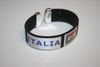 ITALIA BLACK SUPER THICK FIFA WORLD CUP SOCCER FOOTBALL BRACELET WRISTBAND .. ITALY .. NEW