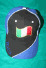 ITALIA BLUE & BLACK COUNTRY FLAG SOCCER FOOTBALL HAT CAP ... NEW ITALIA BLUE & BLACK COUNTRY FLAG SOCCER FOOTBALL HAT CAP ... NEW