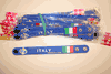 ITALIA BLUE "FIFA WORLD CUP 2006" WRIST BANDS  (BUNDLE OF 12'S)