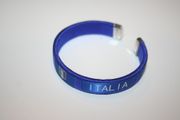 ITALIA BLUE FIFA WORLD CUP LOGO FLEXIBLE C BRACELET WRISTBAND ... NEW