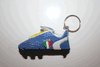 ITALIA BLUE SOCCER FOOTBALL SHOE CLEAT HIGH QUALITY KEYCHAIN ..NEW